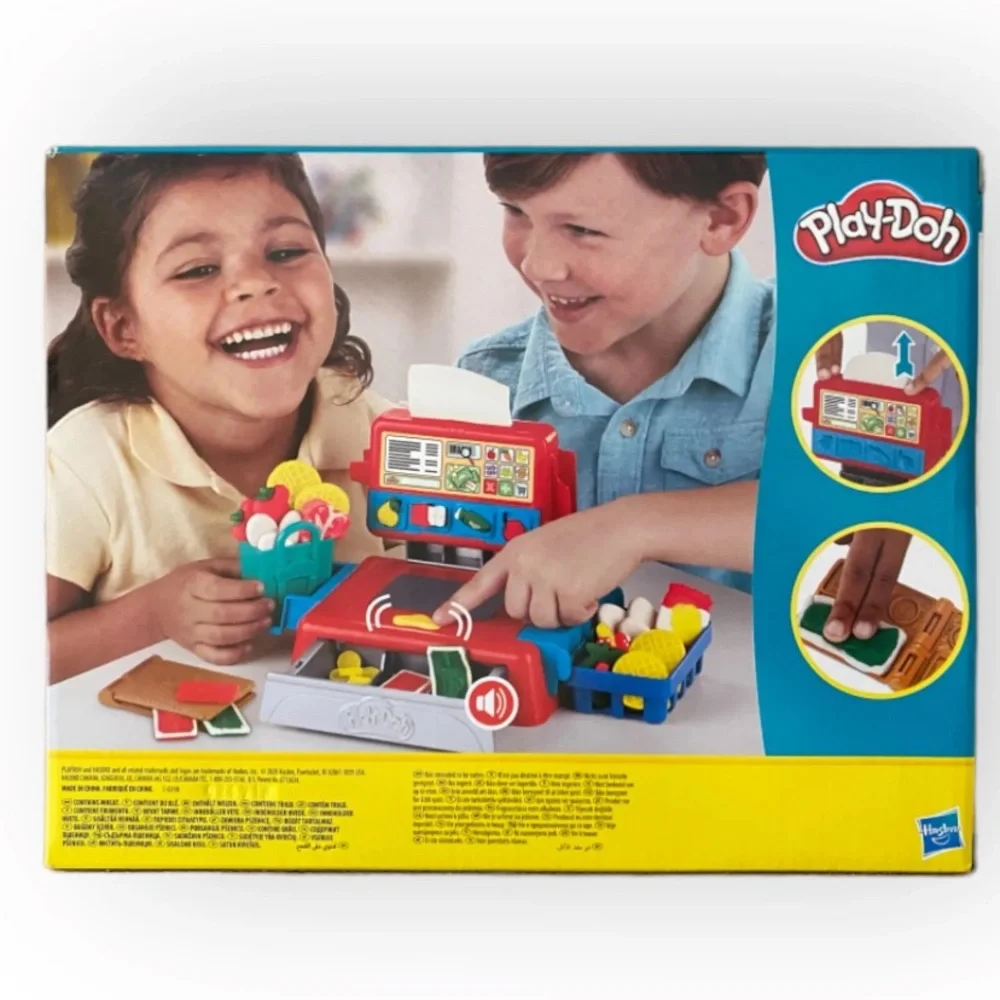 Play-Doh Cash Register Kids Pretend Play Toy 4 Play-Doh Colors NEW - Picture 2 of 3